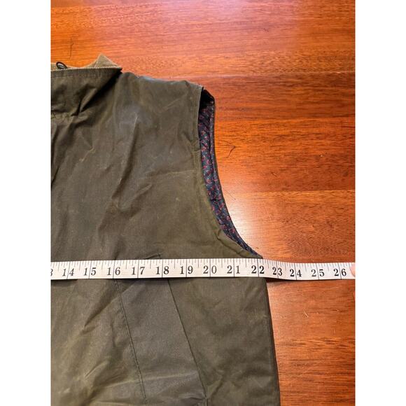 Large Vintage Hoggs Of Fife Waxed Canvas Hunting Vest Scottish - Picture 7 of 9